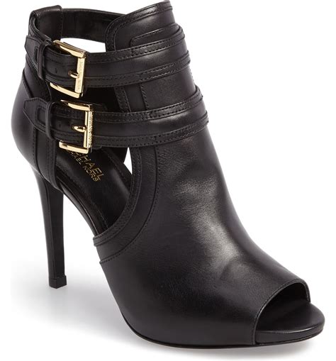 michael kors peep toe bootie